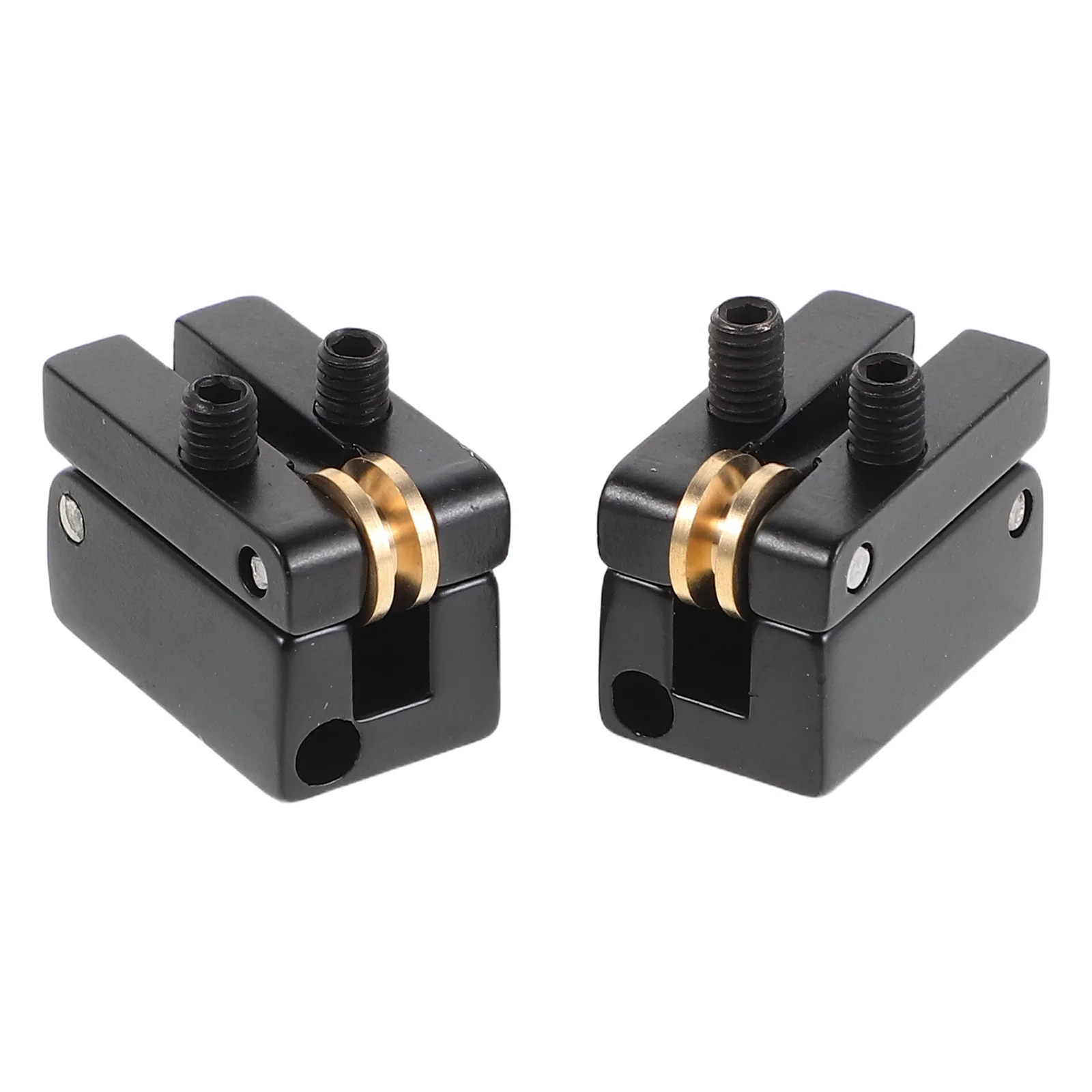 

2Pcs Headless Guitar Bridge Roller Saddles Electric Guitar Tailpiece Replacement Parts for Stable Tremolo and Accurate Tuning