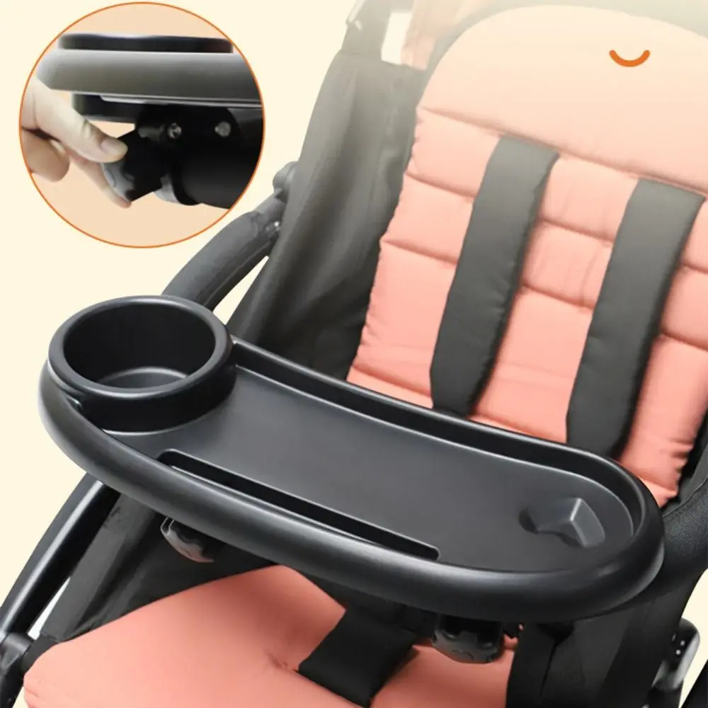 3 in 1 Stroller Dinner Table Plate Accessories Milk Bottle Cup Holder Phone Stand Multifunction Tray Toddler Infant Girl Boy