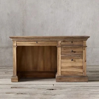 Factory Direct 2026 Top legno massello Tavolo da studio per studenti Computer da studio Tavolo da scrivania
