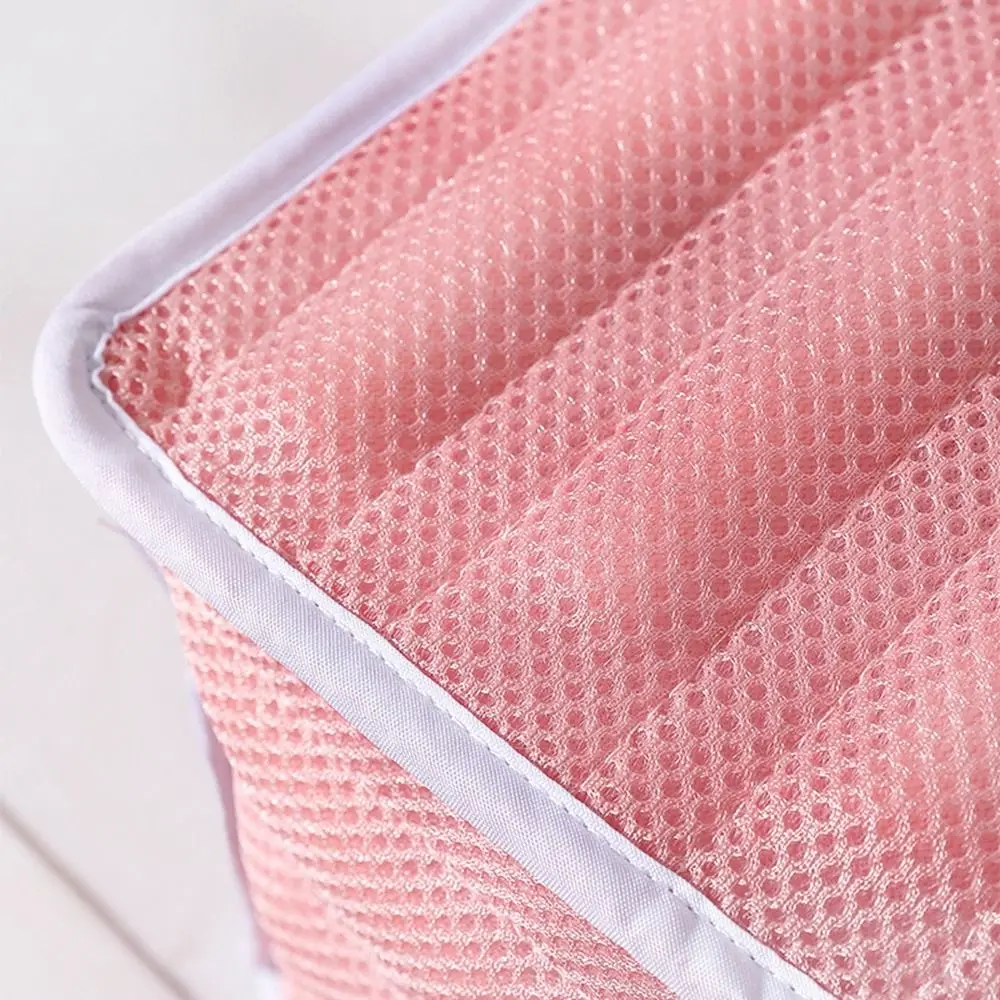 Rectangle Shoes Washing Bag Protective Anti-deformation Sneakers Laundry Basket Reusable with Zipper Polyester Washing Net