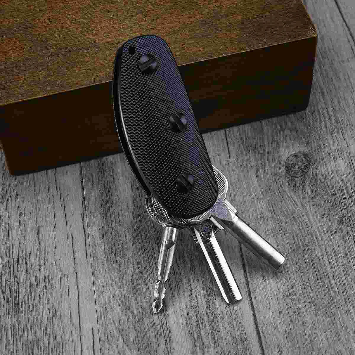

Aluminum Key Holder Clip Folder Outdoor Pocket Tool (Black) Aluminium key clip Outdoor key folder Key holder outdoor
