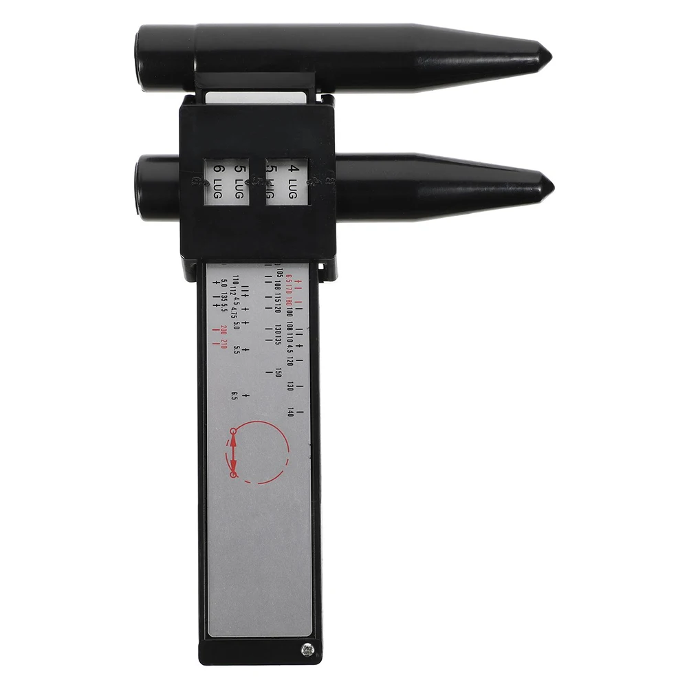 

ABS Rim Gauge Lightweight Durable Wheel Pattern Measuring Tool Ruler Car Lugs Hub Pitch Measurement Device Inch Metric
