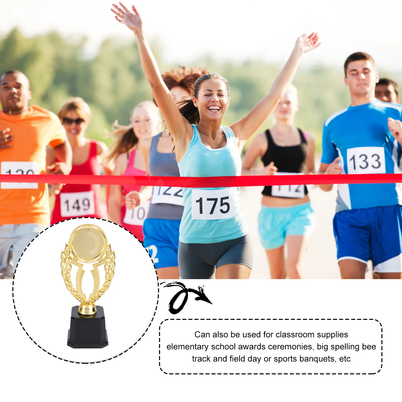 

19 .5cm Event Trophy Party Favor Golden Award Ceremony Sports Banquet Competition