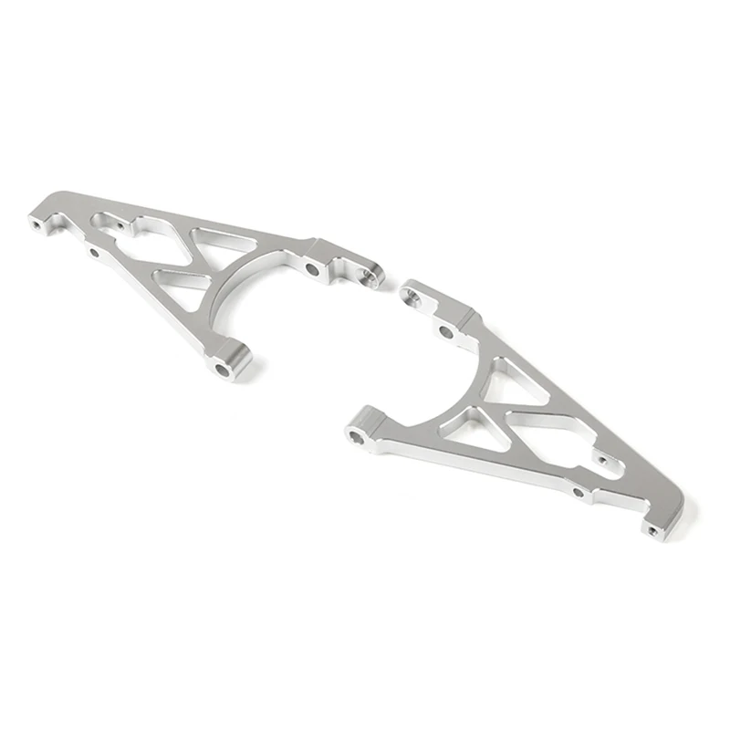 CNC Metal Rear Shock Tower Bracket Mount Support Set for 1/5 HPI ROVAN KM BAJA 5B 5T 5SC BUGGY Rc Car Part- Silver