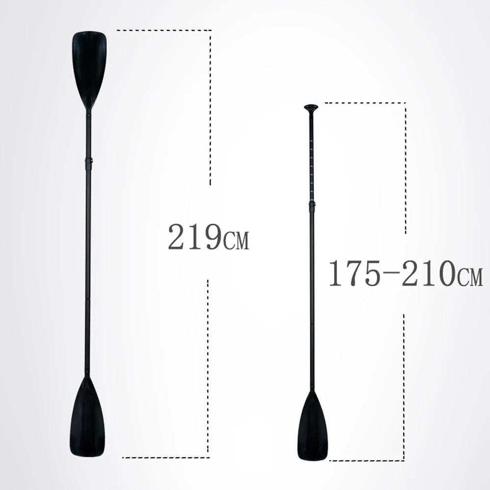 4 أقسام الألومنيوم خفيفة الوزن رمح سوب مجداف كاياك مجداف مجلس ملحق OEM شعار نفخ