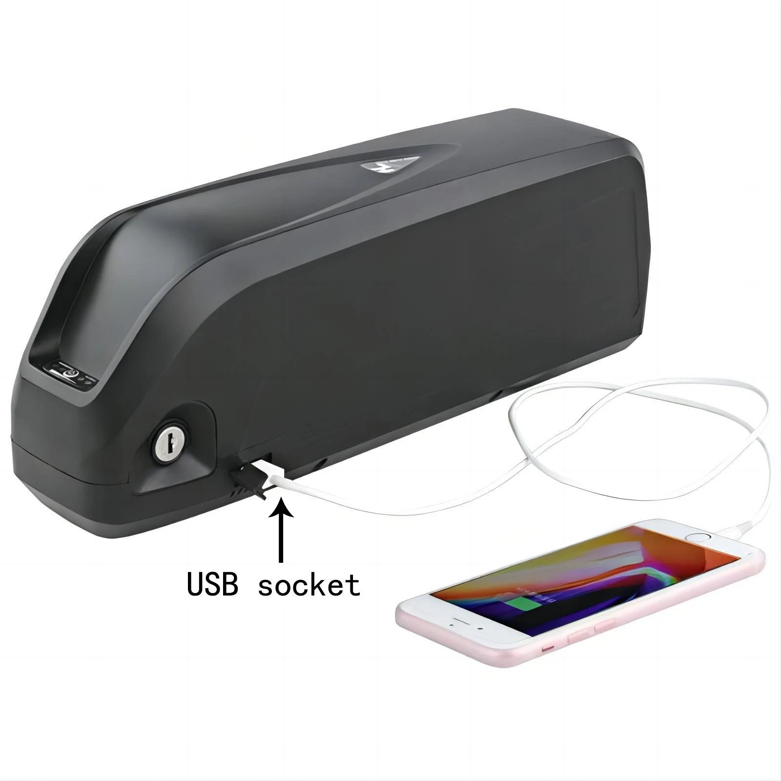 

Hailong polly Power Battery 48V Mountain Bike Akku Pack Suitable for 250W-1500W motorcycle/mountain bike etc. With USB+Charger