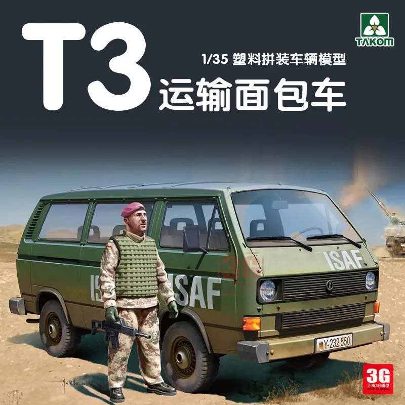 Takom 2013 1/35 Military Transport Bus Model Kit with Figure Plastic Assembly