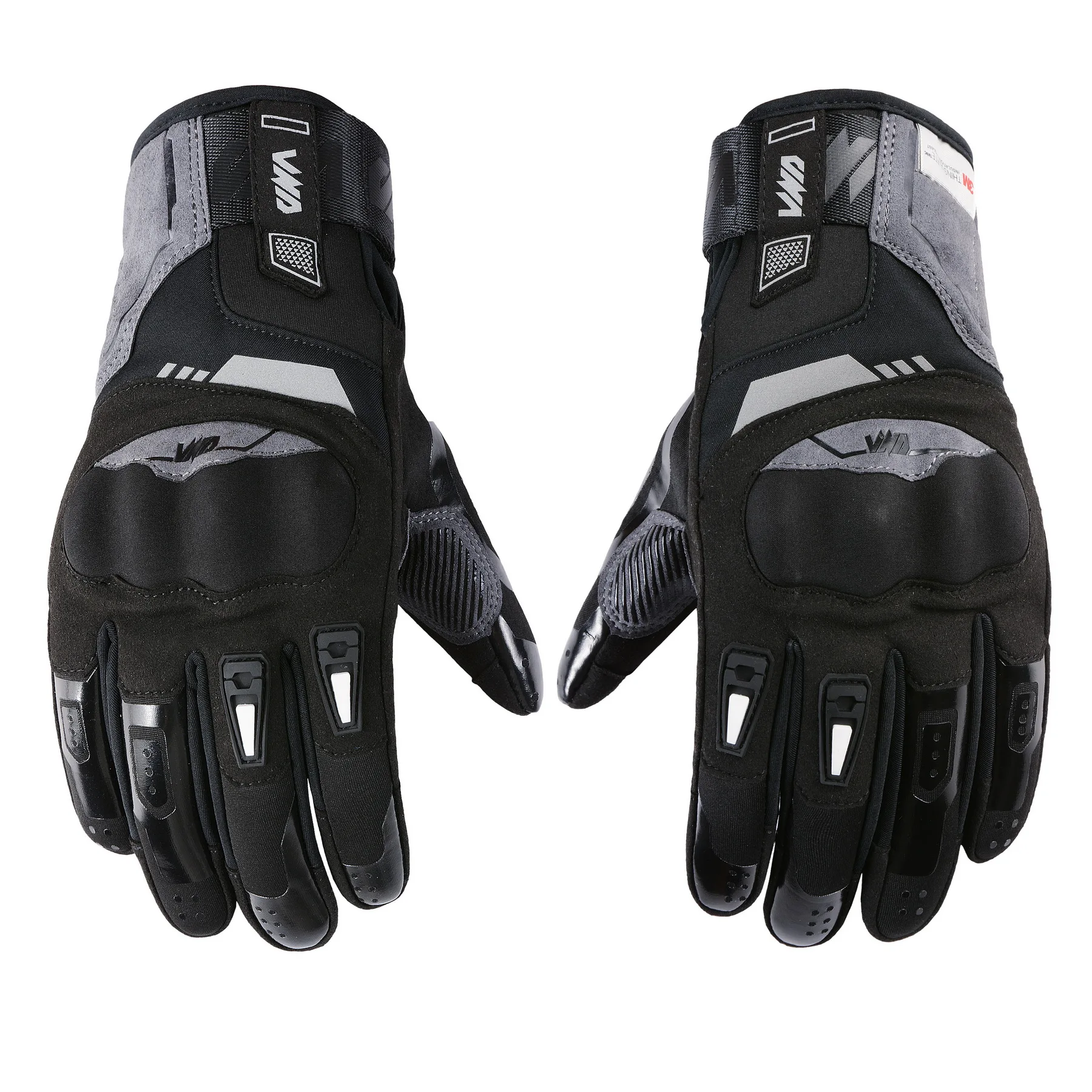 

Winter Motorcycle Leather Gloves for Men - Thickened, Warm, Waterproof Riding Gloves with Compass - Riding Gear