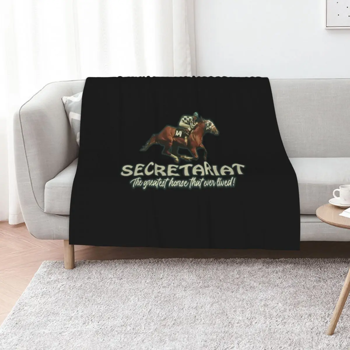 Secretariat Throw Blanket Breathable Lightweight Blanket for Adults Kids