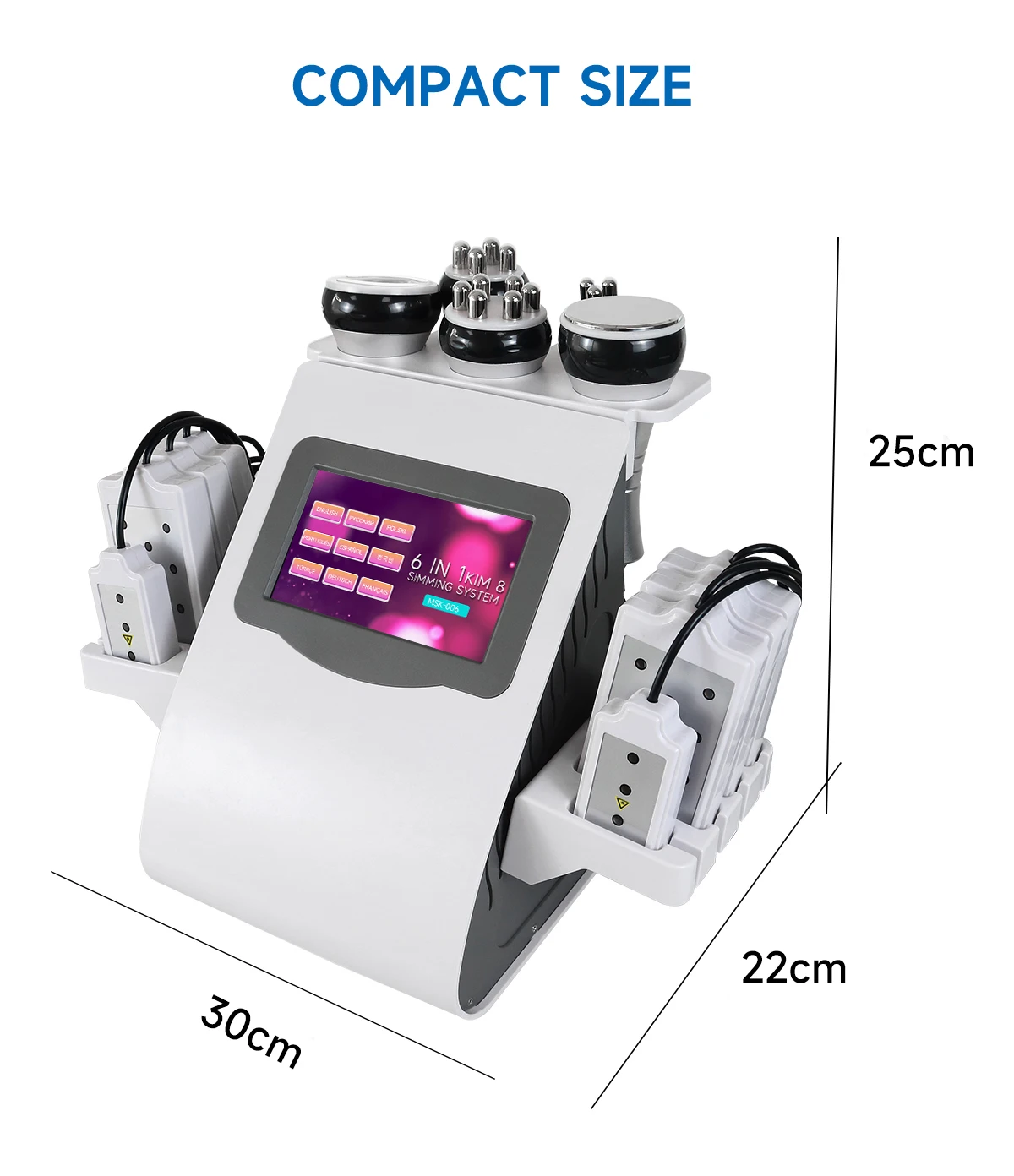 NEWGAGA 6-in-1 30K 40K 60K 80K Ultraschall-Kavitationsgerät Körpergewichtsreduktion Vakuum-Lipo Schlankheitsmassage Fitness KIM8 Maschine – Detail 19