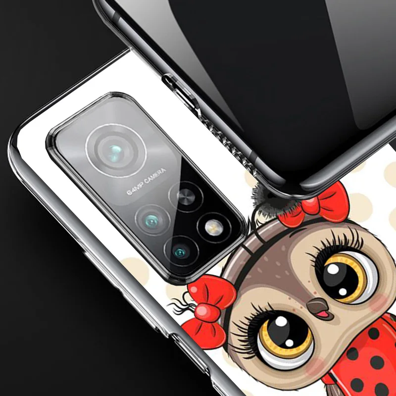 Cute Owl Hearts Lover Phone Case For Xiaomi Redmi Note 13 12S 12 11 11S 11E 10 Pro Plus 10S 11T 9 9S 8 8T 7 5G Personalized Cove