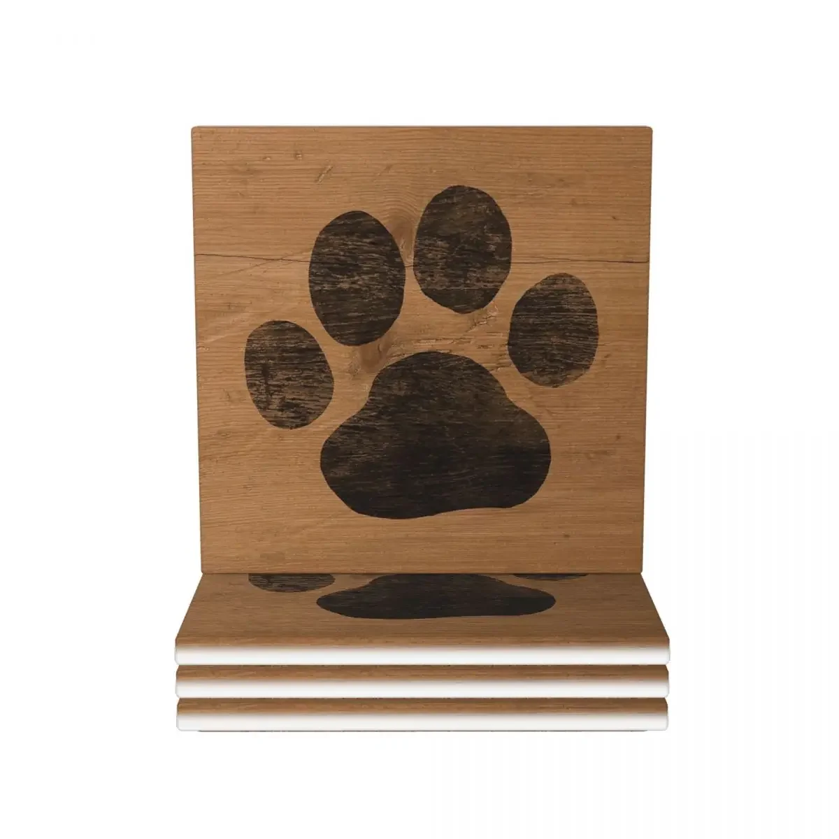 Dog Or Cat Paw Print Coaster Ceramics Baking Mat Decoration And Accessories Kitchen Placemats For Dinner Table Coffee Mat