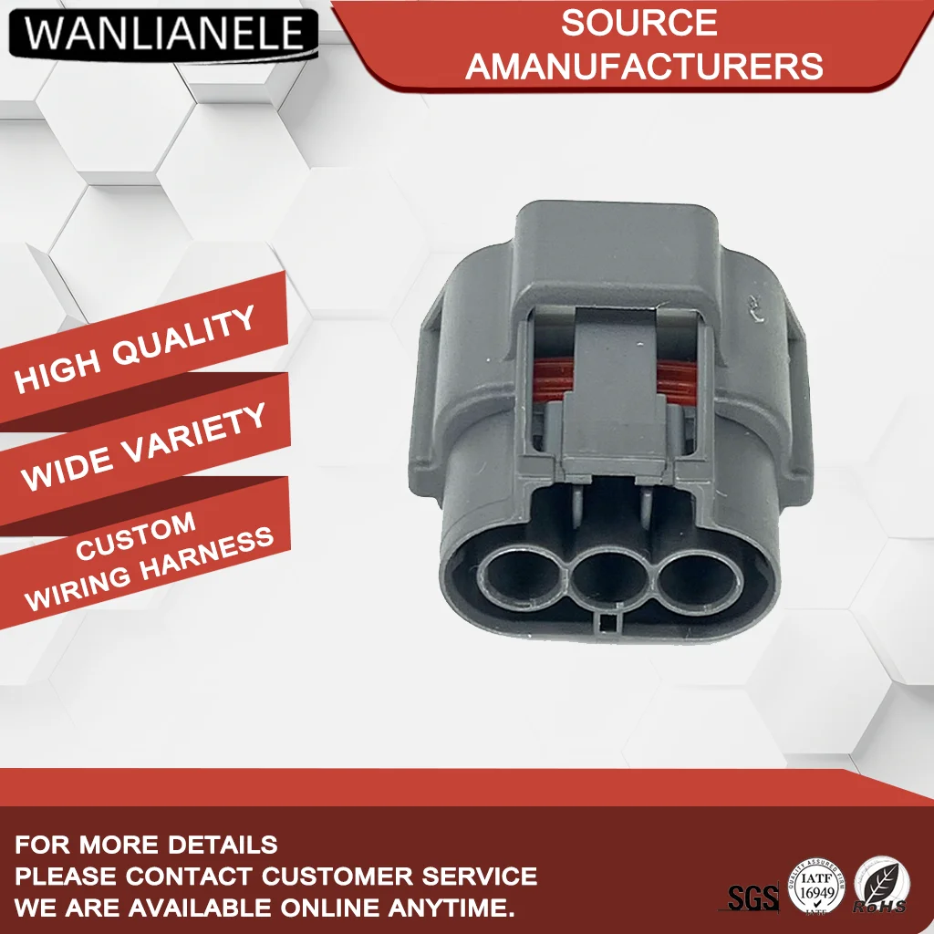 50 Sets 3 Pin Sealed Waterproof Female Automotive Electrical Plug Auto Connector Car Connector 6189-0779 E03FGY-RS
