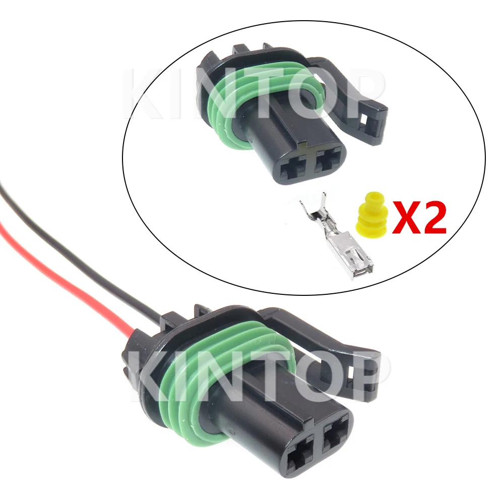 

1 Set 2 Pins 12185026 Car Starter Socket Auto Electric Wire Connector with Cables Automobile Parts