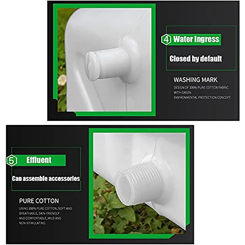 Large Household Capacity Water Tank, Drop-Resistant Portable Horizontal Plastic Water Storage Container with Faucet