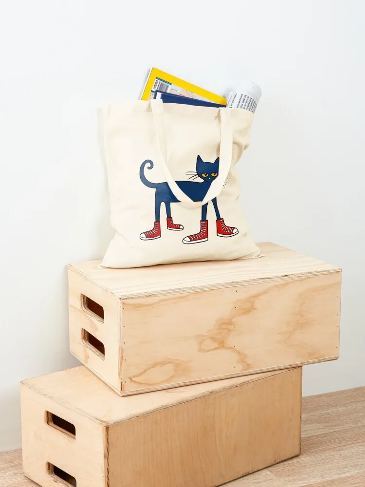 Pete the Cat Rocking in My School Shoes Tote Bag Cloth bag tote bags aesthetic canvas tote reusable shopping bags