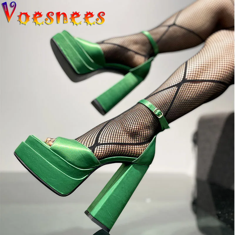 

Women High Heel Pump Summer 14CM Woman Candy Color Ankle Buckle Strap Party Sandalias Sexy Nightclub Steel Tube Dancing Shoes