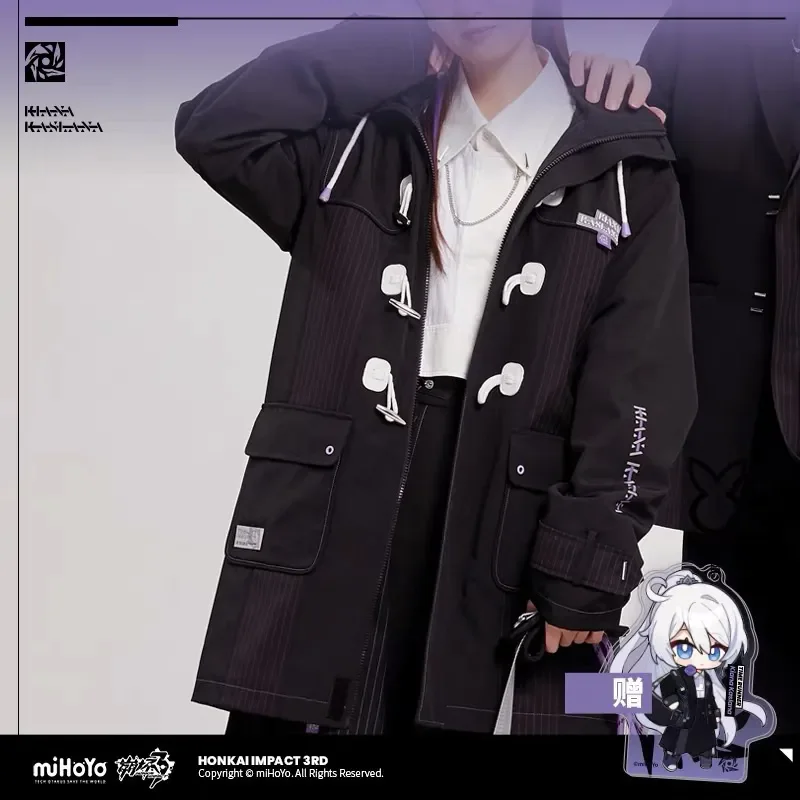 

[Genuine] miHoYo Game Kiana Coat Honkai Impact 3 Kiana Kaslana Theme Hoodie Casual Clothing Jacket Fashion Top Cosplay Xmas Gift