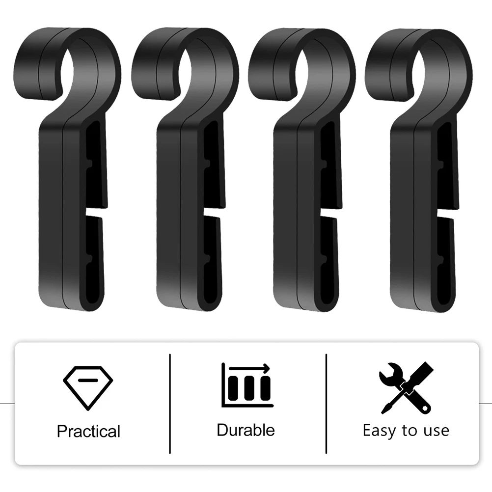 

8 Pcs Headlamp Clips Plastic Buckle Hard Hat Lightweight Durable Safety Accessories Night Work Headlights Fixing Solution