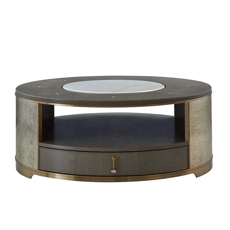 

Luxury custom design mother-of-pearl inlaid wooden coffee table classic traditional style home living room