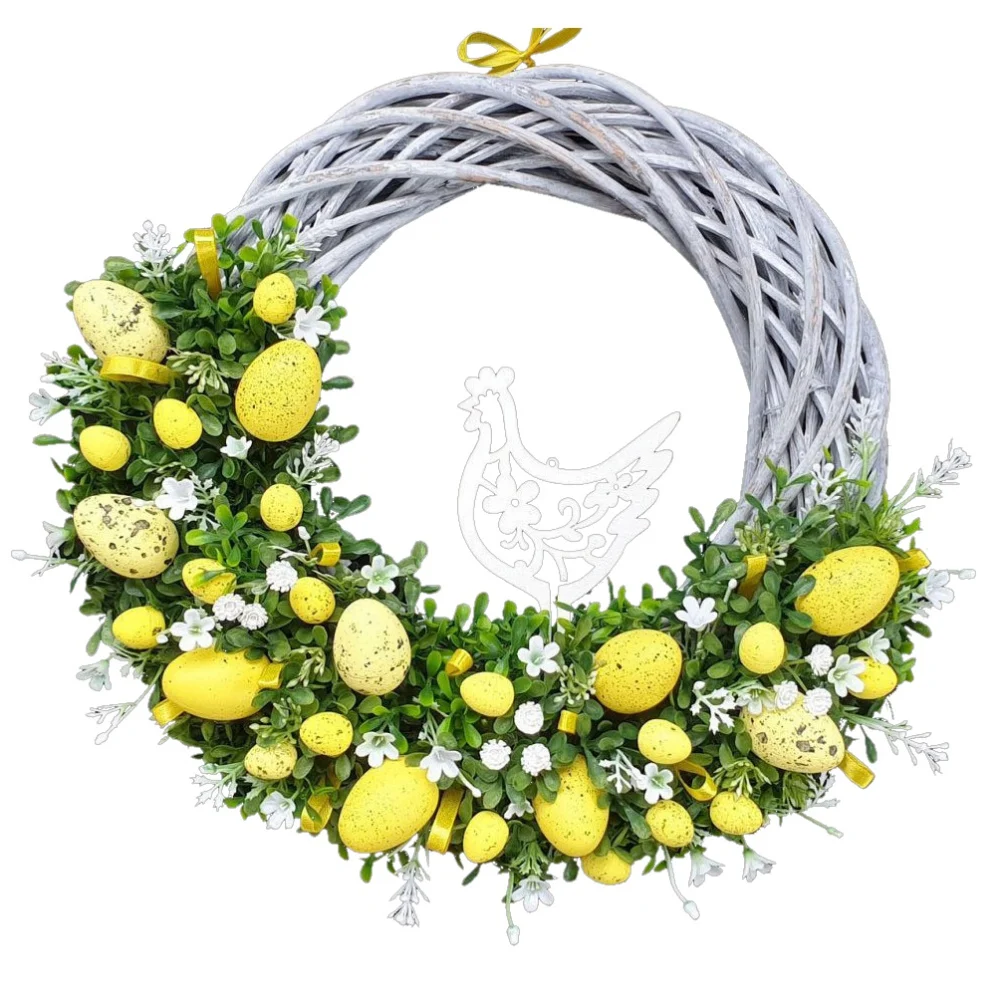 Easter Garland Easter Bunny Garland 40cm Cute Rabbit Garland Easter Holiday Ornaments Easter Home Décor Flowers