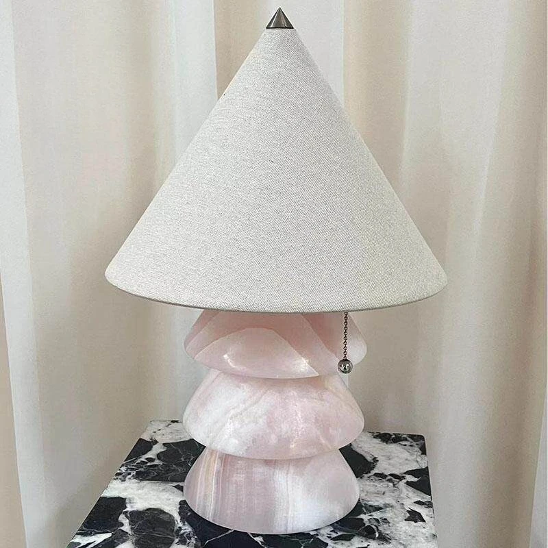 

Modern Minimalist Marble Bedside Lamp Nordic Luxury Atmosphere Lighting for Hotel Homestay Bedroom Decorative Night Light