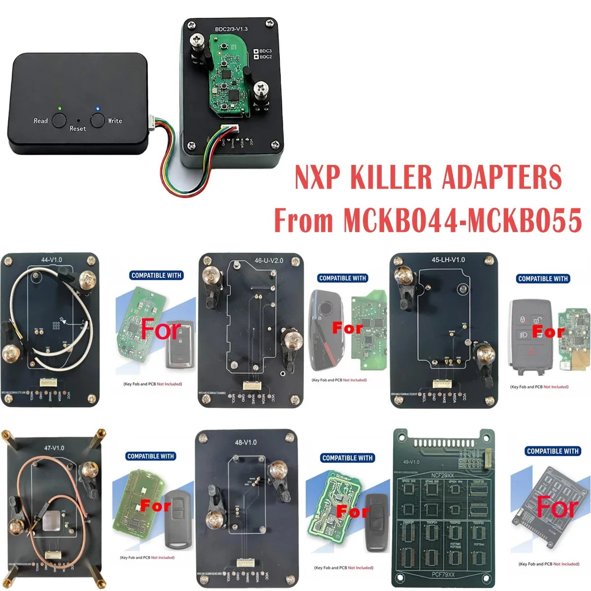 KiTi For NXP Killer MCKB044-56 Adapter Base for Jeep Land Rover BMW U Honda Universal Hyundai Smart Key Clone Programmiz