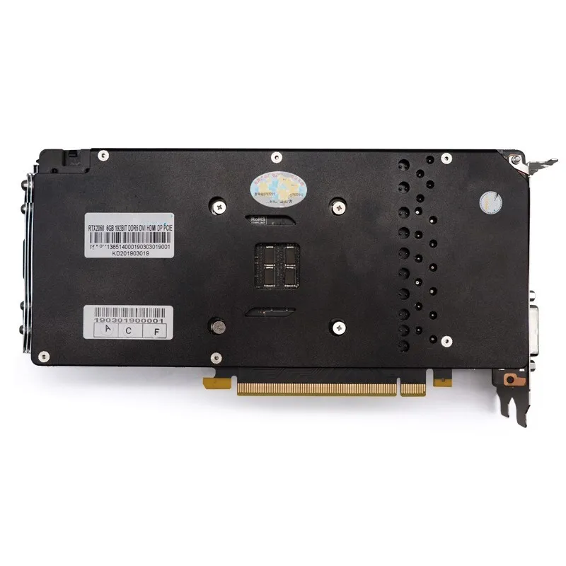 RTX 2060 6GB Graphics Cards 192 Bit GDDR6 HDMI-Compatible DP DVI GPU 2060 6G Computer Gaming Video Card