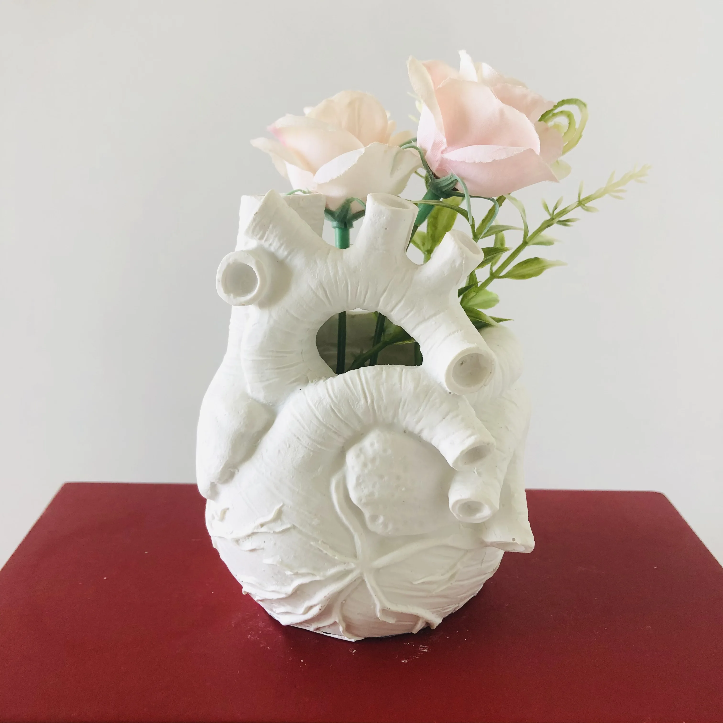 3D Heart Vase Silicone Molds, Resin Plaster Craft Mould, DIY Cement Concrete Flower Pot, Pen Holder, Home Decoration Tools