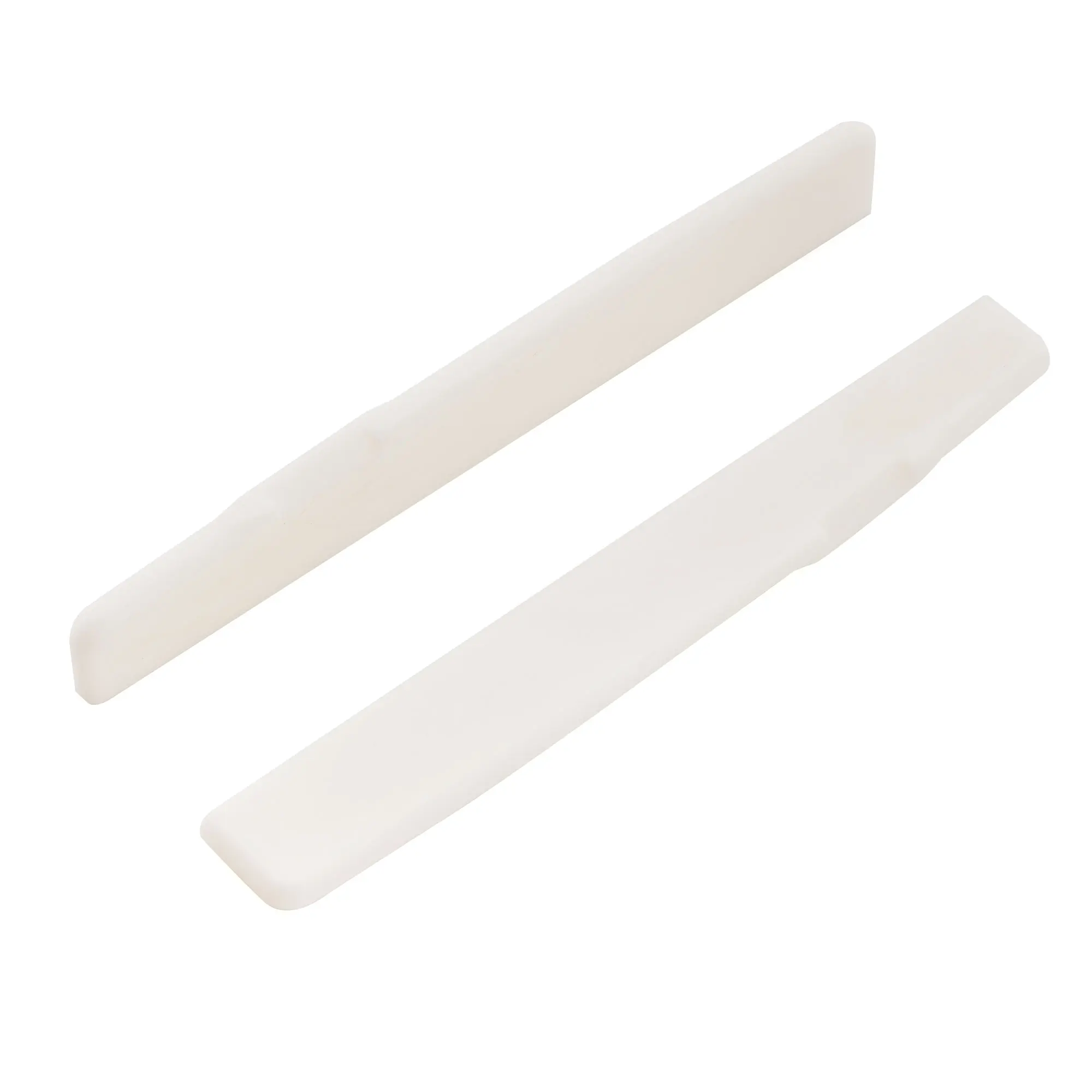 Musiclily Pro 75 x 3 x 10 mm kompensierte Knochensättel mit flachem Boden für 6-saitige Akustikgitarren der YA Style FG-Serie (2er-Set) – Detail 10