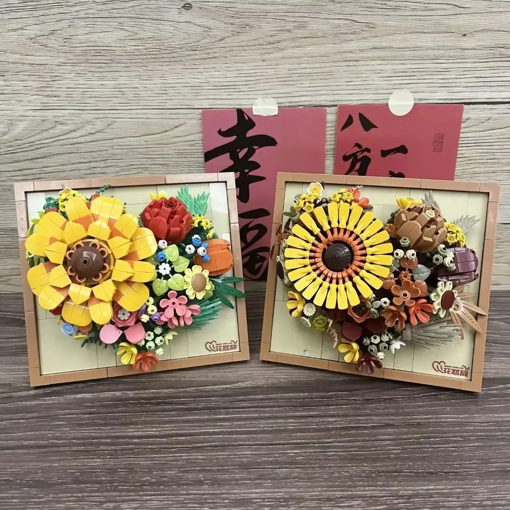 Nuovi fiori fai da te Building Blocks Regali di nozze creativi Mini mattoni Decorazioni per la casa Decorazione del desktop