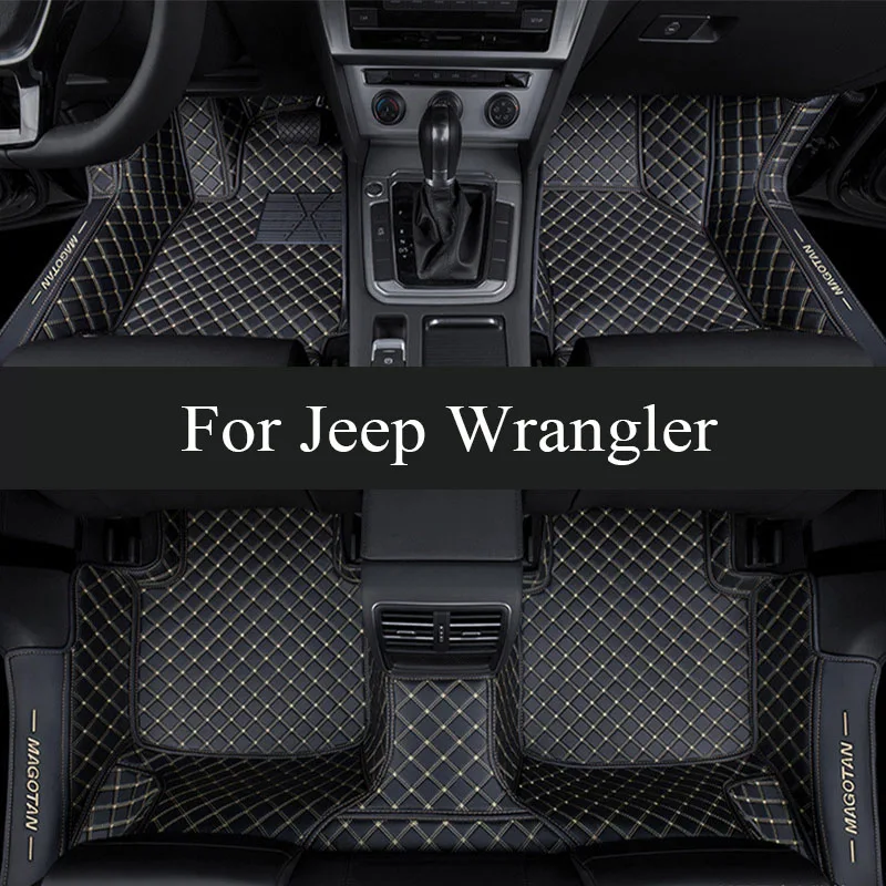 

Car floor mats for Jeep Wrangler（FOUR DOOR）2011 2012 2013 2014 2015 2016 2017 Custom auto foot Pads automobile