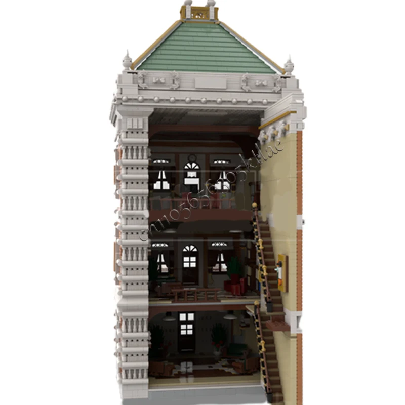 10107 ELEMENTÓW Dom Ulica Pałac Biblioteka MOC Personalizowany Modułowy Zestaw Klocków Edukacyjny Popularny Klocki DIY Prezent na Święta