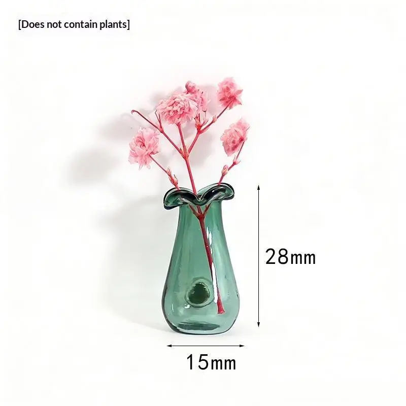 Mini-Glasvasen-Kühlschrankmagnet-Set mit starker magnetischer Haftung, sicherem Halt, klare Dekoration für Küche, Kühlschrank, Büro – Detail 9