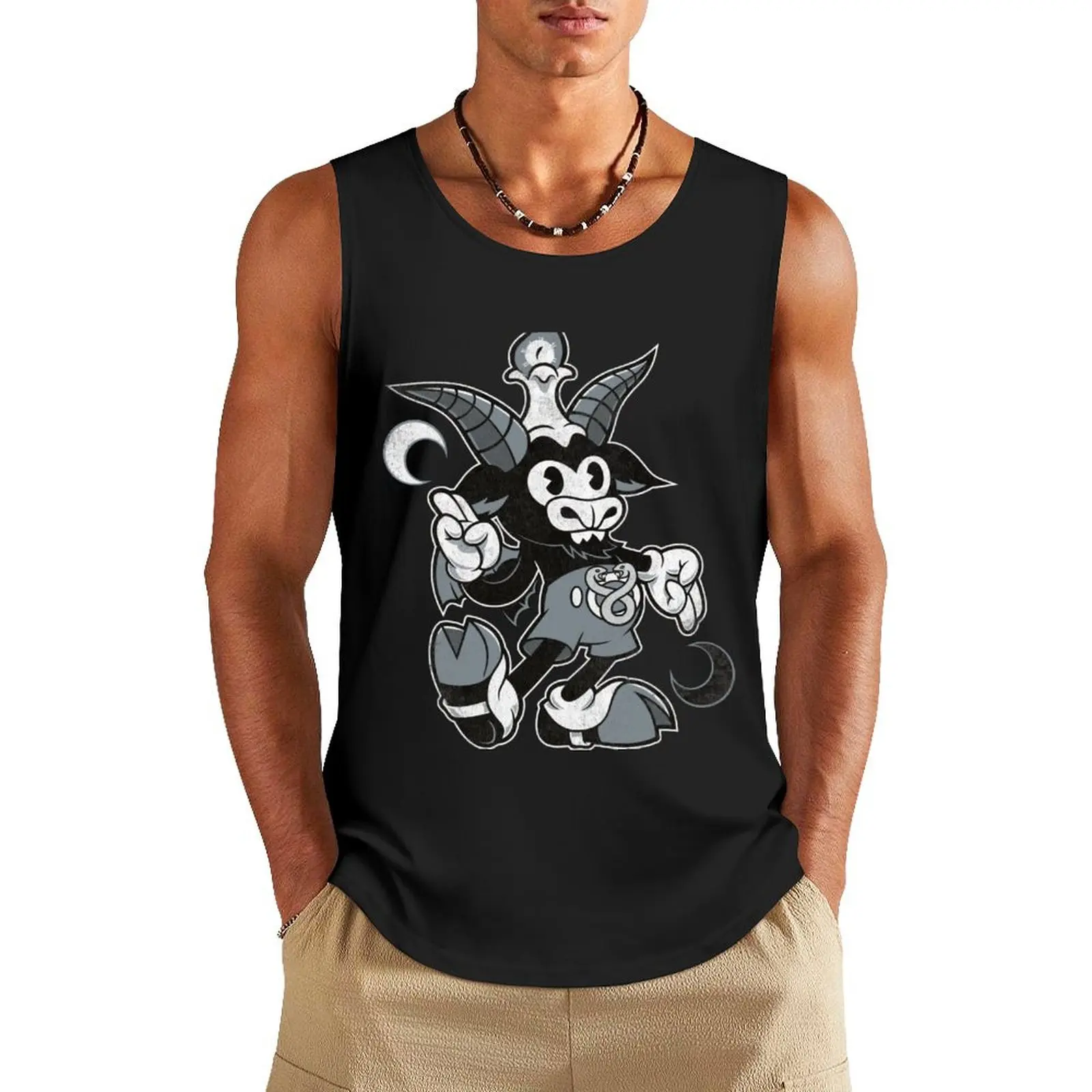 Do Walt Thou Wilt - Baphomet - Creepy Cute Occult Tank Top sleeveless T-shirt Men's gym