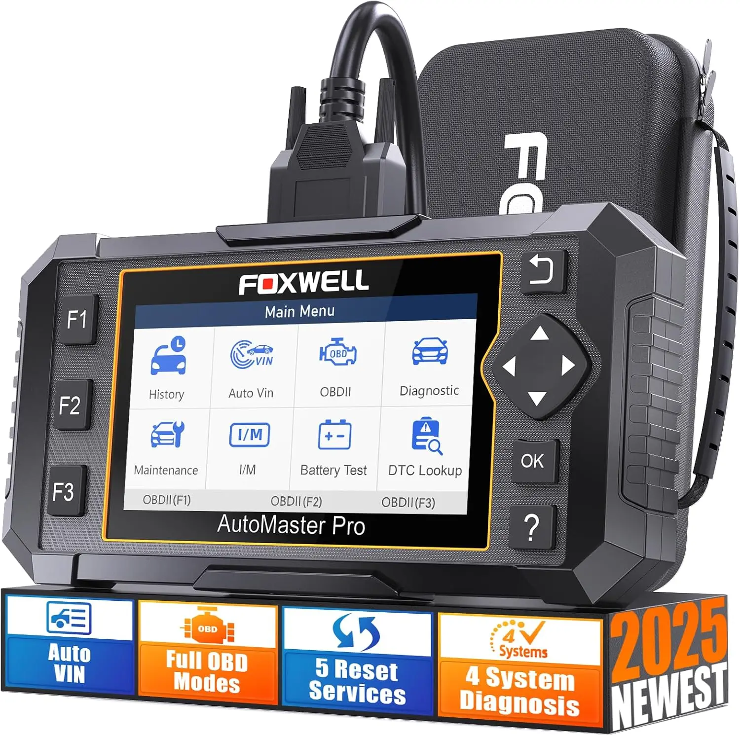 

NT614 Elite OBD2 Scanner - Full System Code Reader with Live Data, 5 Resets, WiFi Updates, Auto VIN for DIY & Pros