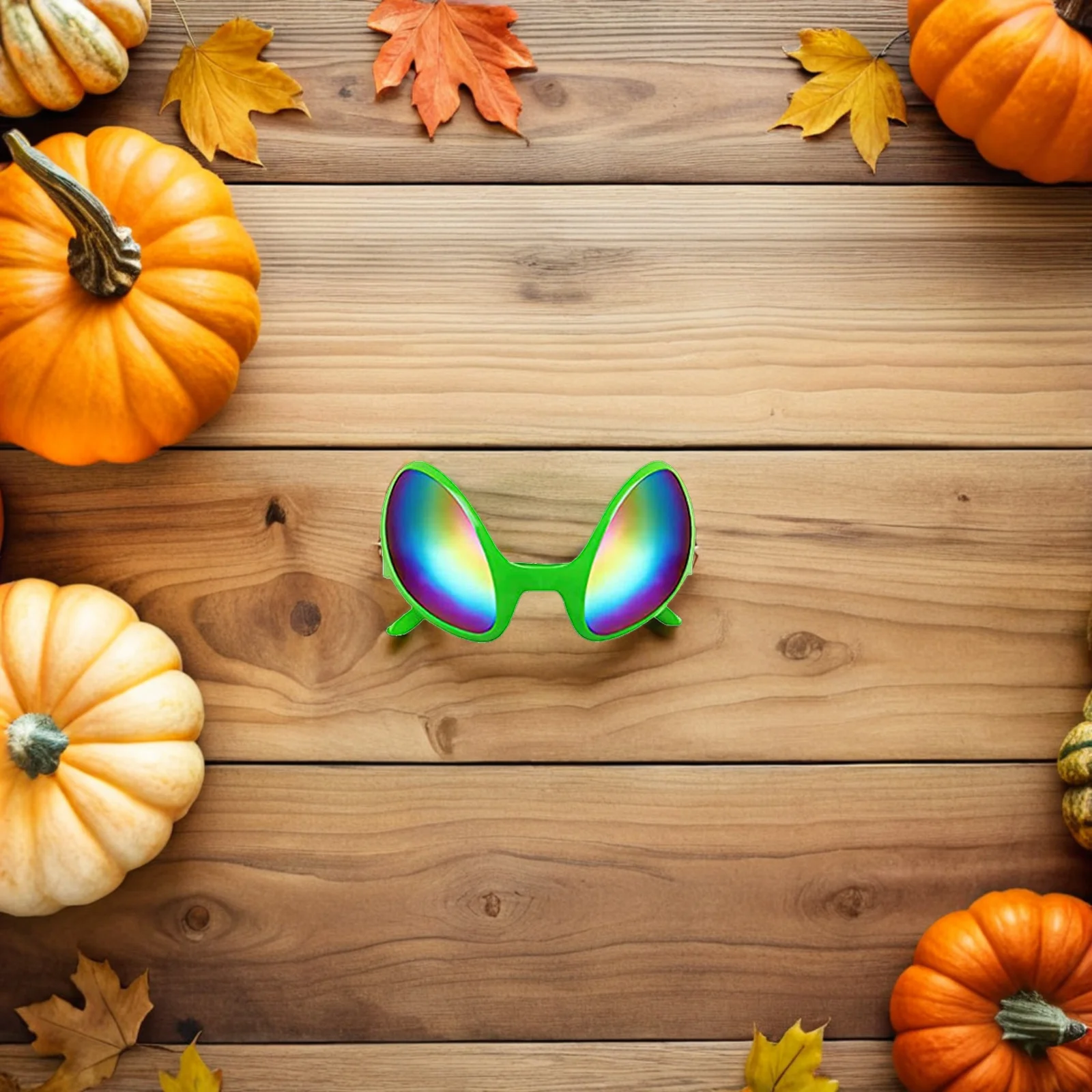 2 set di occhiali per fascia aliena Set di lenti arcobaleno Divertenti accessori per feste in costume Occhiali da sole per adulti Fasce leggere