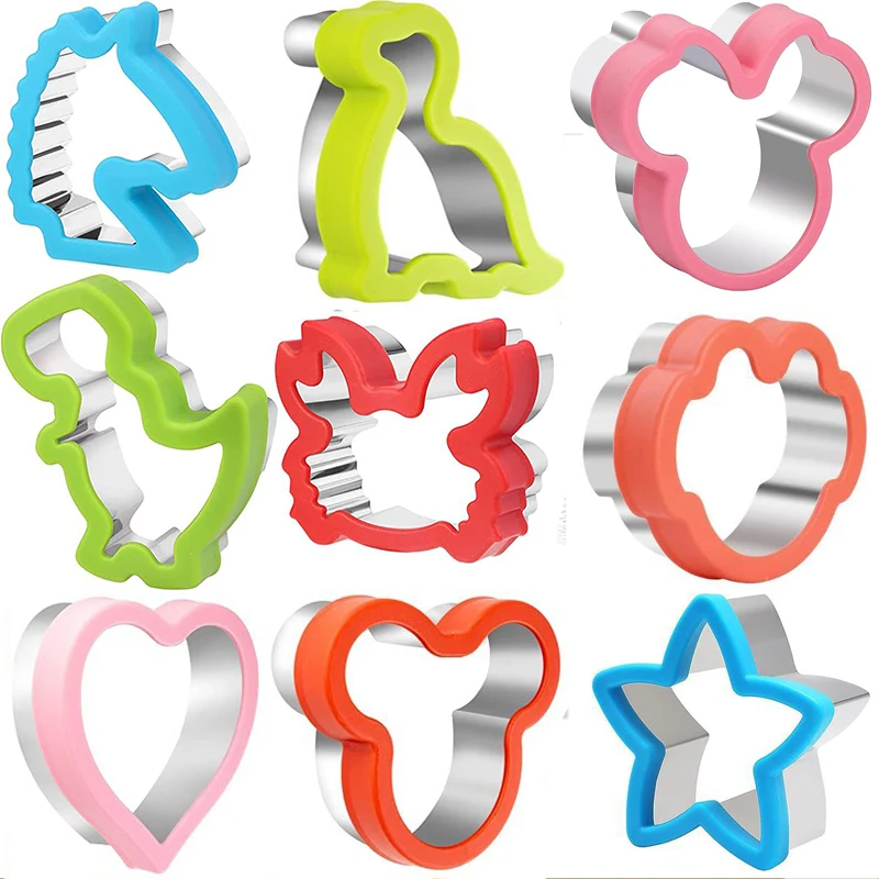 Sandwich Cutters for Children Food Cookie Bread Mold Maker Fruit and Vegetable Shapes Cutting Mould Baking Tools for Kids