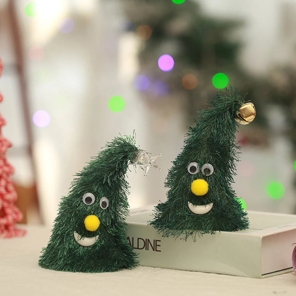 Chapeau d'arbre de Noël avec lumière, chapeau de père Noël chantant, décoration de lampe pour chambre d'enfant, balançoire amusante, jouet musical, mignon