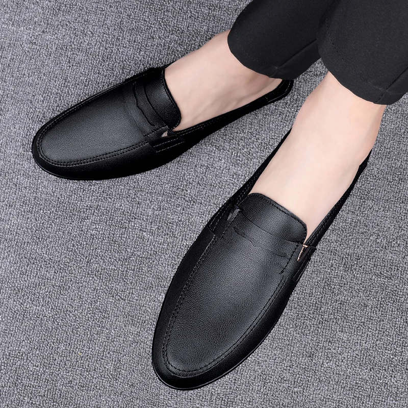 men's-summer-half-slippers-soft-leather-no-back-slip-on-shoes-casual-comfortable-breathable-flat-heel-fashionable-lazy-style