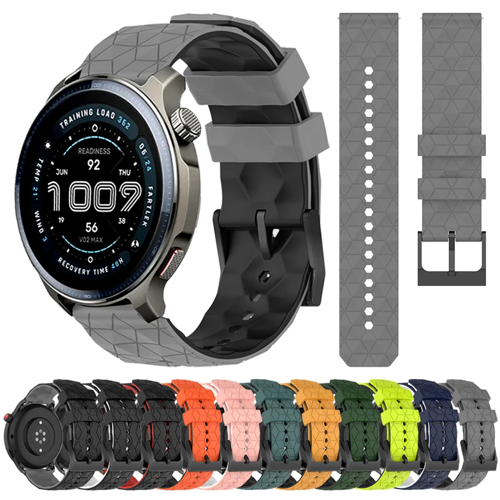 20mm 22mm Silicone Wristbands For Amazfit Balance 2 GTR 4 3 2 2e/GTS 4 2 mini/GTS 4 3 2 Bip 6 5 CHEETAH Sports Strap Accessories