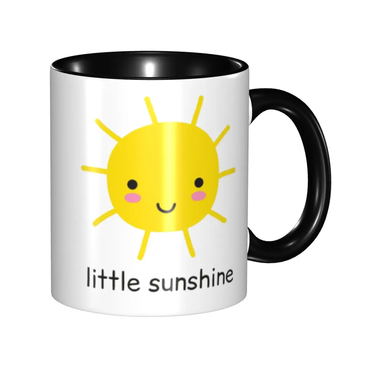 

Cute Little Sunshine Yellow Sun Baby Mug Funny Ceramic Coffee Cups Tea Mugs Milk Cup Drinkware Gifts for Friends