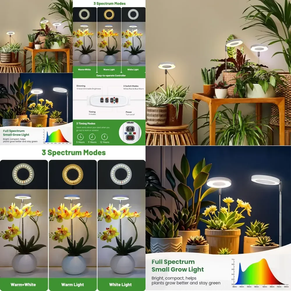 

【CHIMU HOME】USB-C Full Spectrum LED Grow Light Aluminum Alloy Indoor Plant Cultivation Lamp