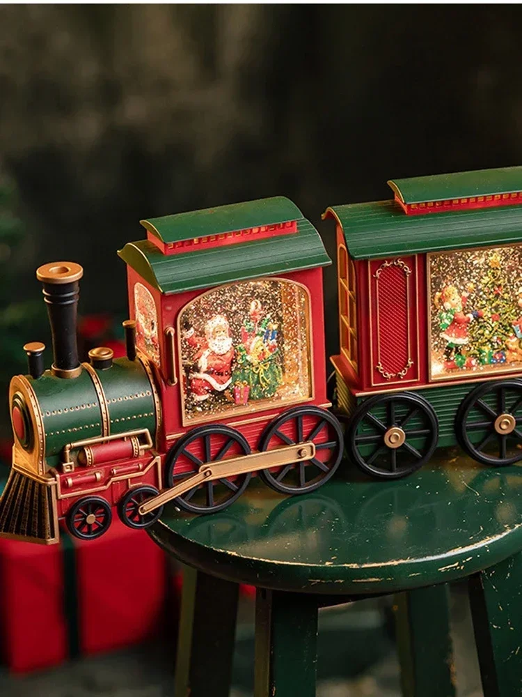 

Train Santa Claus Music Box Music Box Children's Toys Christmas Gifts