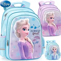 100% oryginalna 38CM Disney Frozen Elsa Anna Cartoon tornister dziewczęcy plecak dziecięcy tornister do szkoły podstawowej plecak dziecięcy