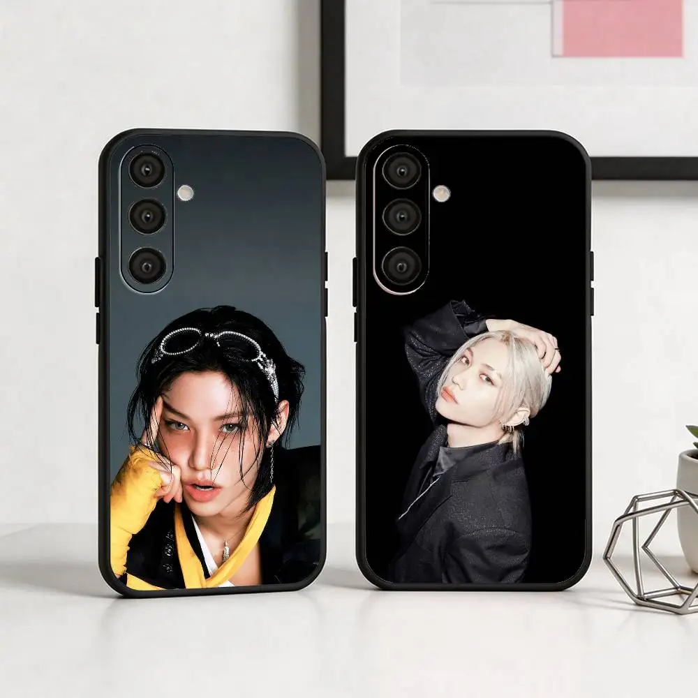 

F-Felix Lee S-SKZ Karm Phone Case For Samsung A73,72,71,53,52,51,22,91,80, Soft Black Cover