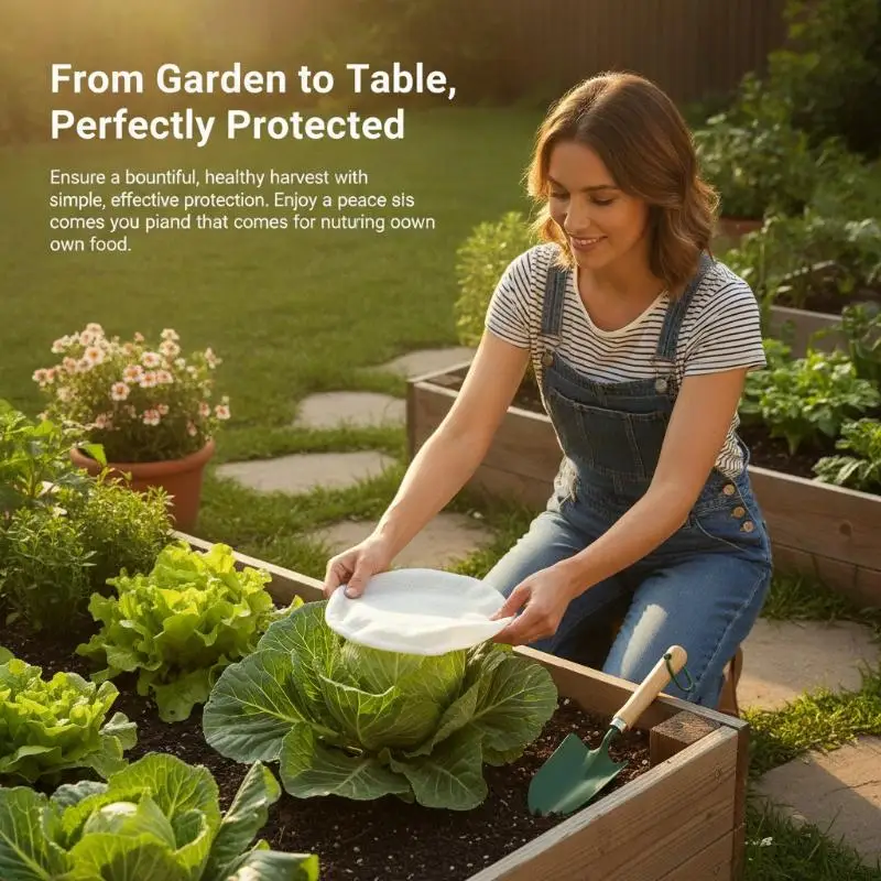 New！100Pcs Garden Plant Insect Protection Net Vegetable Flower Fruit Care Greenhouse Pest Control Anti Bird
