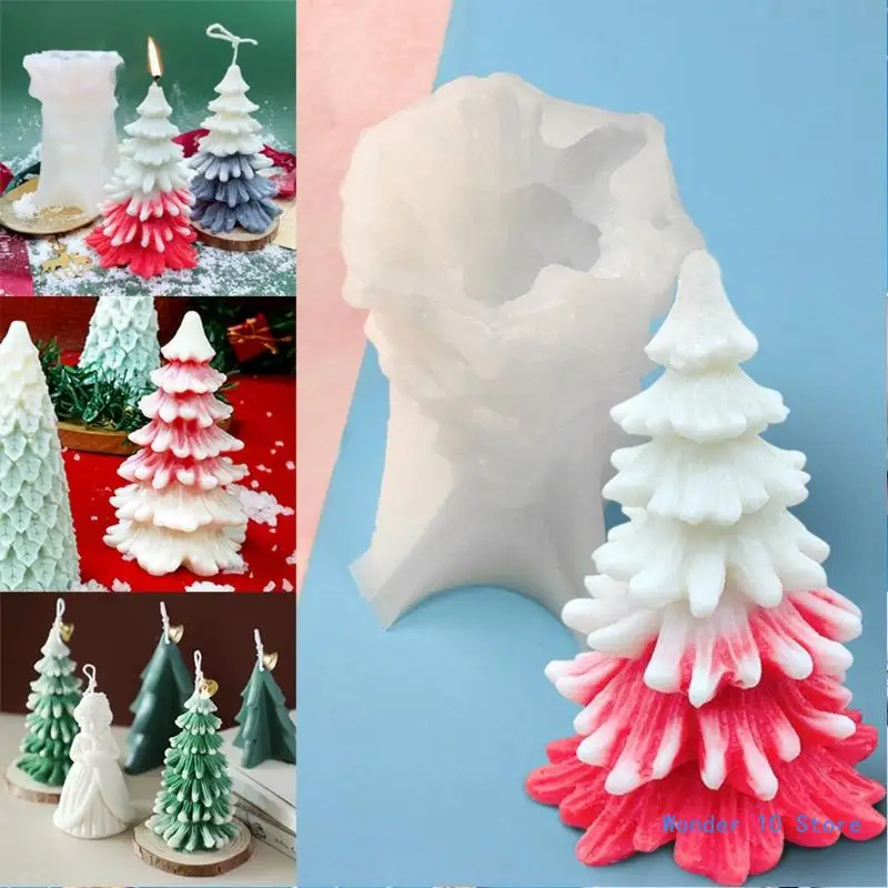 3D Christmas Tree Mold Epoxy Resin Casting Molds Pine Tree Silicone Making DIY Festival Craft Home Decoration