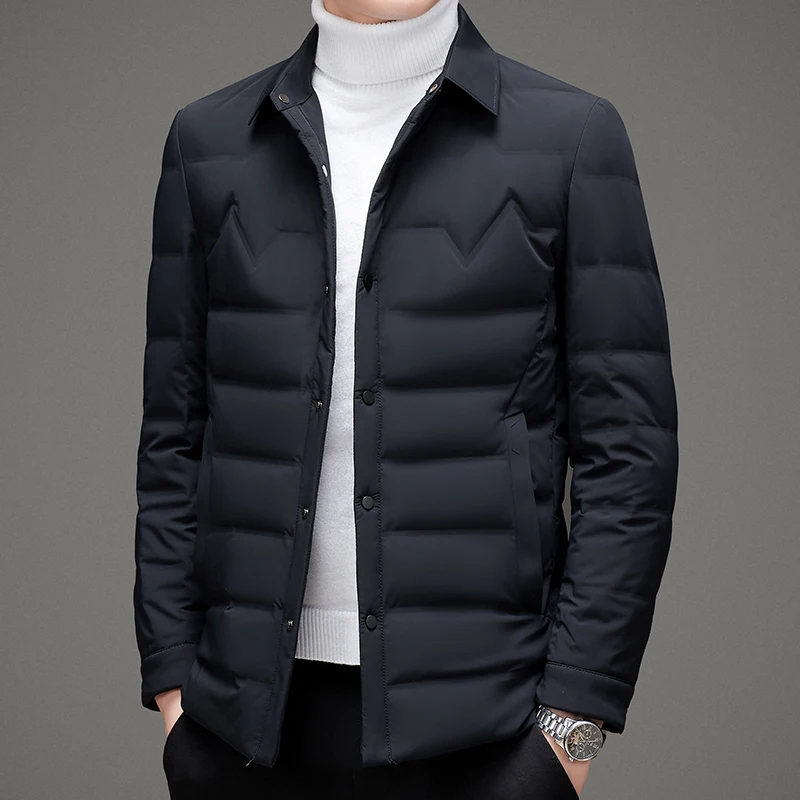 Abrigo de plumón de pato blanco para hombre, chaquetas cálidas a la moda, chaqueta gruesa de talla M-4XL, novedad de invierno 2023