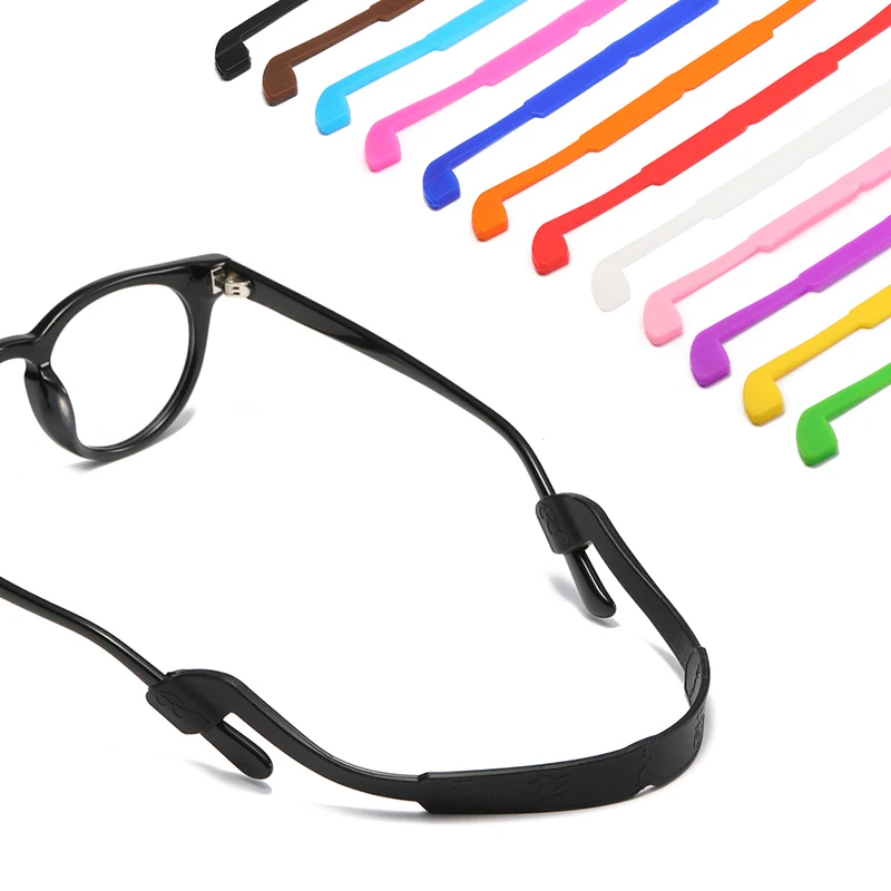 KAMMPT Silicone Adjustable Glasses Strap Elastic Multi-color Eyeglasses Lanyards High Quality Anti-slip Eyewear Rope Accessories